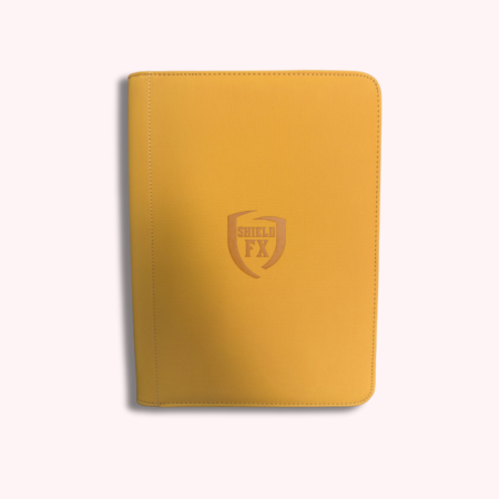 Binder ShieldFX Pro - Amarillo (3x3, hoja negra, cosido)