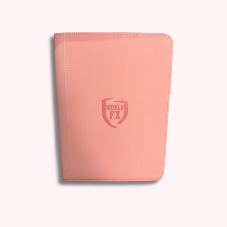 Binder ShieldFX Pro - Rosado (3x3, hoja negra, cosido)