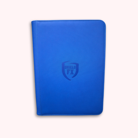 Binder ShieldFX Pro - Azul (3x3, hoja negra, cosido)