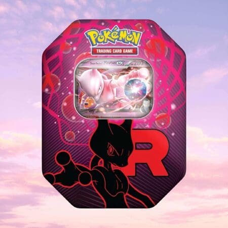 Pokémon TCG: Team Rocket Mewtwo ex Tin (Español)