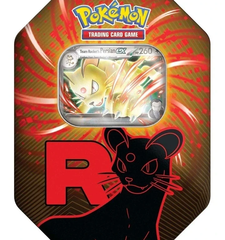 Pokémon TCG: Team Rocket Persian ex Tin (Español)